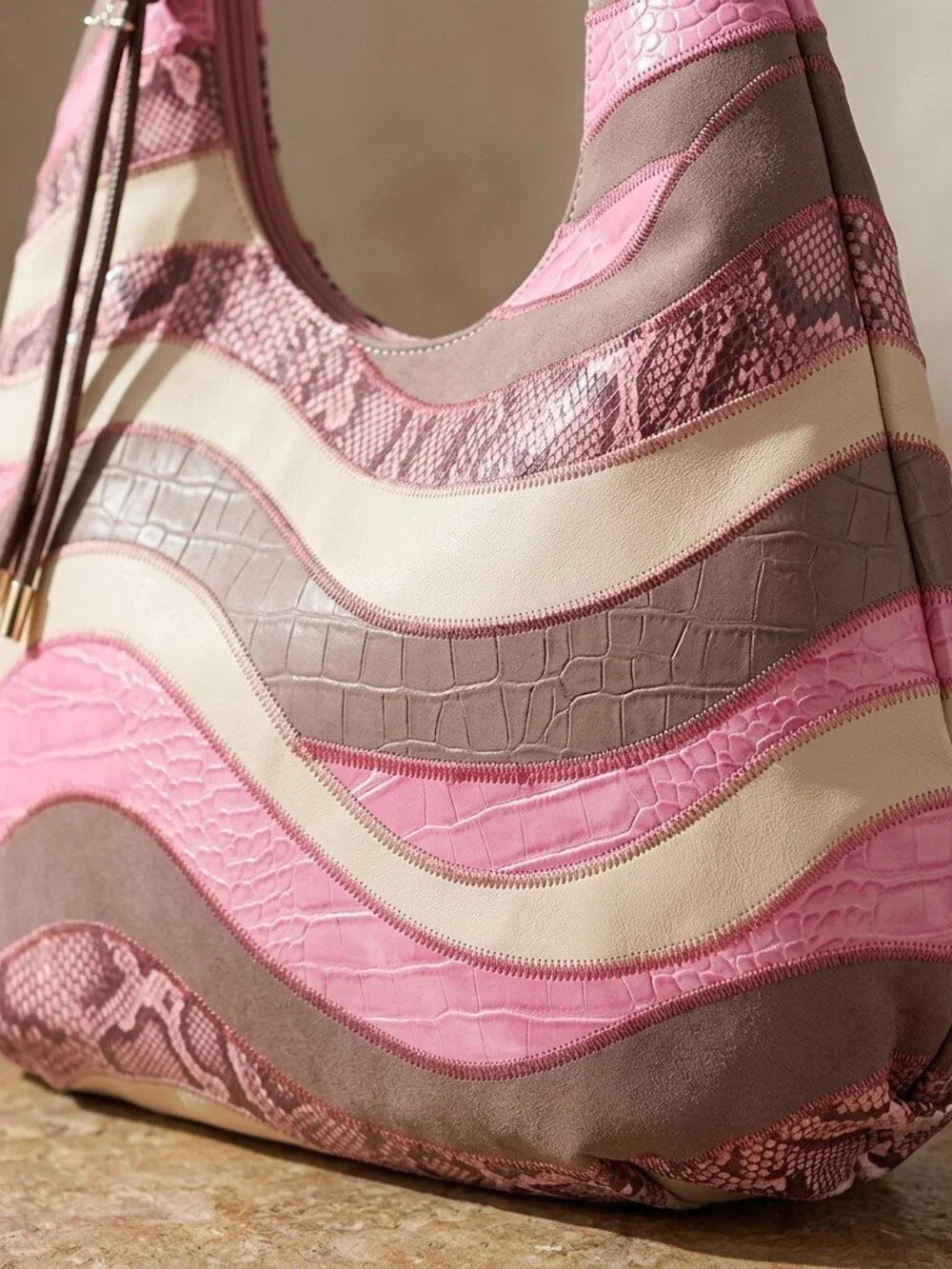Desert Stitch Hobo Pink Multi